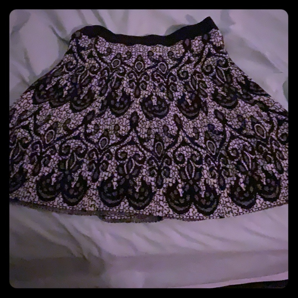 Black and white skirt